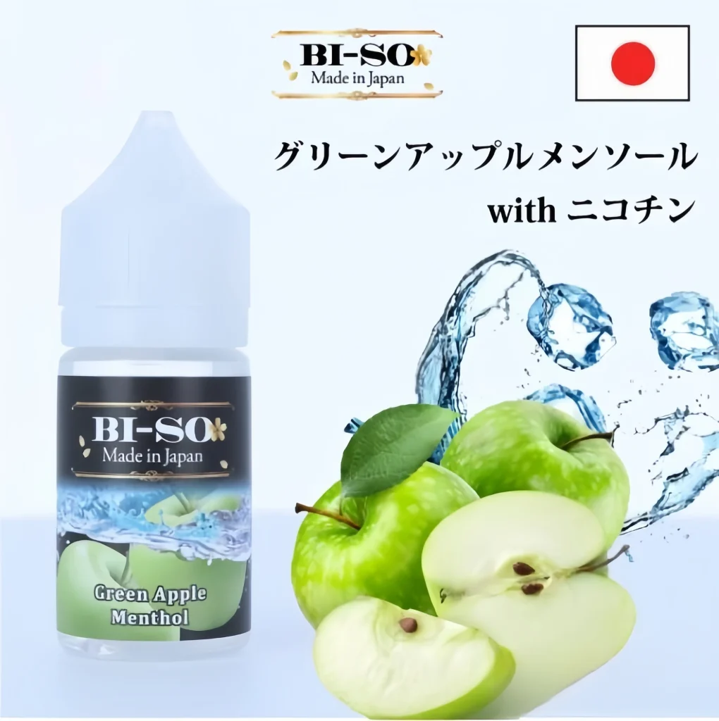 【BI-SO ビソ】グリーンアップルメンソール(すっきり爽やかアップル)30ml-Mymoods.vip