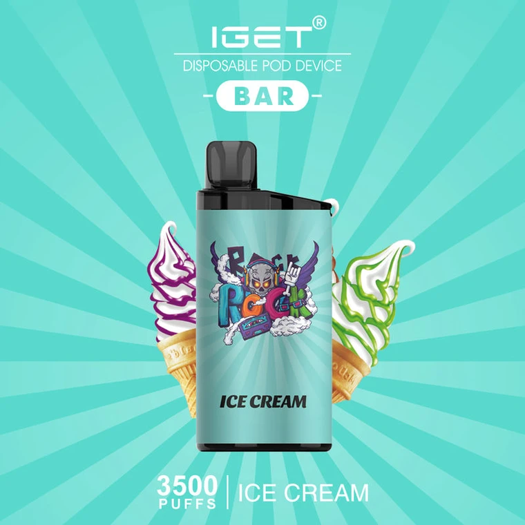 IGET BAR ICE CREAM 3500 Puffs Disposable Vape-Mymoods.vip