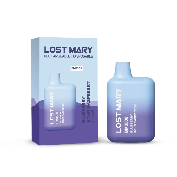 LOSTMARY BM3500 BLUBERRY SOUR RASPBERRY(ノンニコチン)-Mymoods.vip