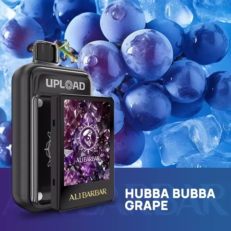 ALIBARBAR UPLOAD 25000 PUFFS Hubba Bubaba Grape-Mymoods.vip
