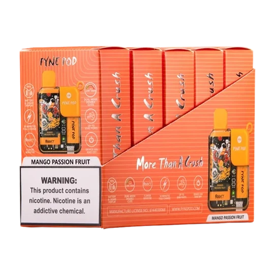 Mango Passion Fruit(マンゴーパッションフルーツ) Pyne Pod Boost 8500 Puffs-Mymoods.vip