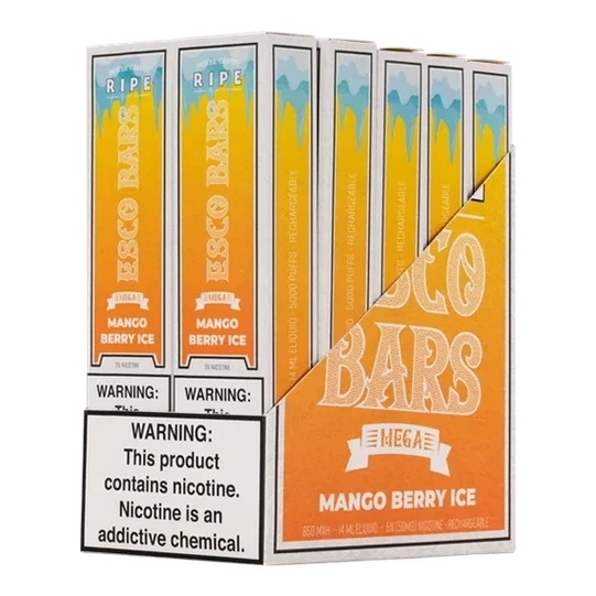Esco Bar MEGA Mango Berry Ice(マンゴーベリーアイス) 5000 Puffs-Mymoods.vip