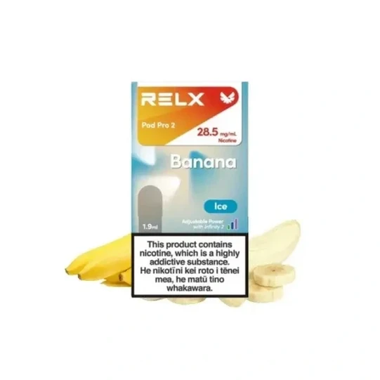 RELX Infinity 2交換用Pod – バナナ・アイス(Banana Ice)-Mymoods.vip