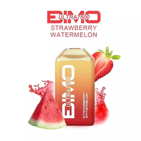 BIMO Ultra 7500 Puffs Strawberry Watermelon-Mymoods.vip