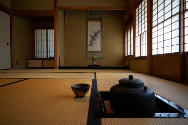 静謐な茶室の風景