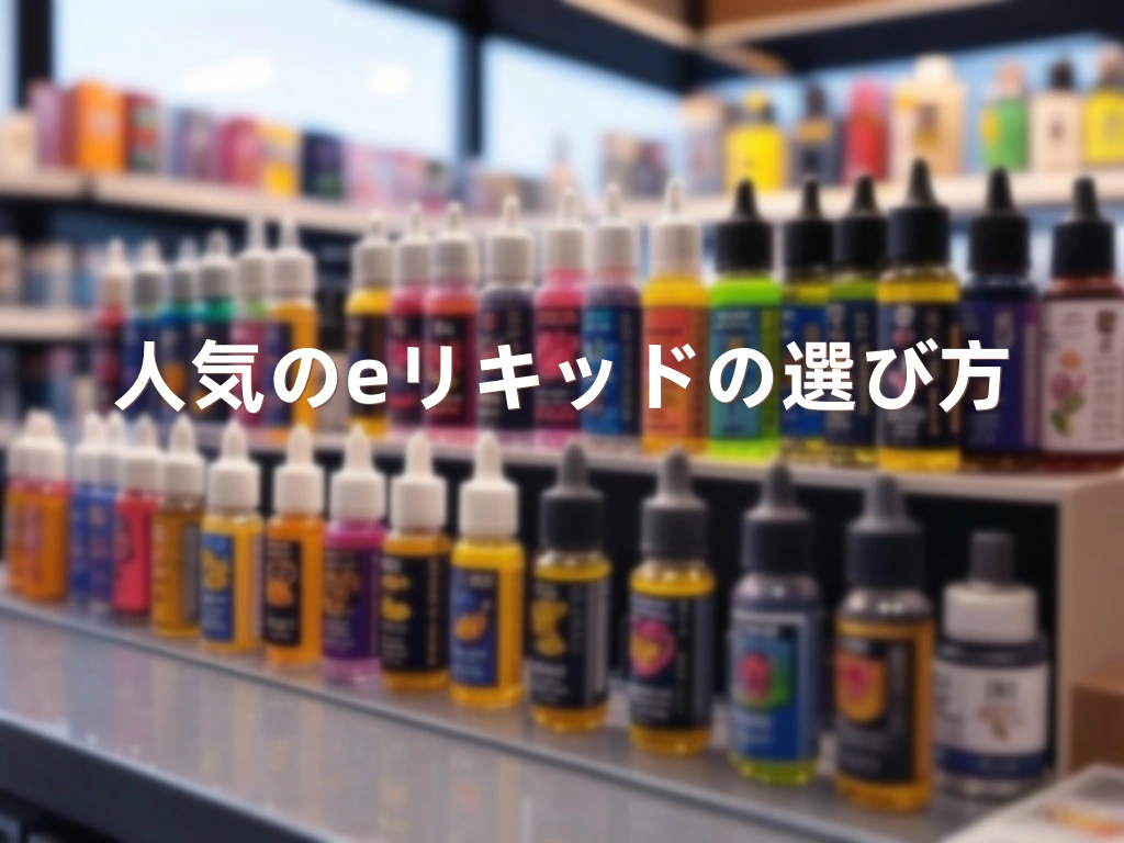 電子 タバコ リキッド 人気の選び方を解説するイメージ