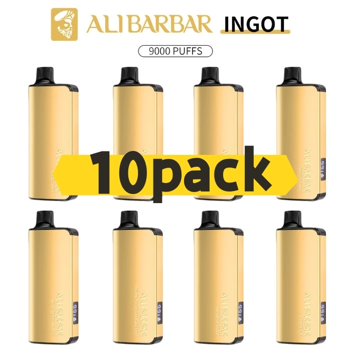 ALIBARBAR INGOT 9000 Puffs 10pack Multiple flavors