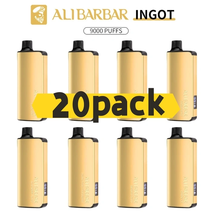 ALIBARBAR INGOT 9000 Puffs 20pack Multiple flavors