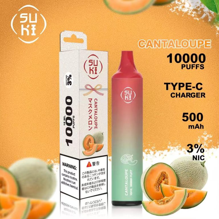 SUKI 10000 Puffs - cantaloupe- 3 pack