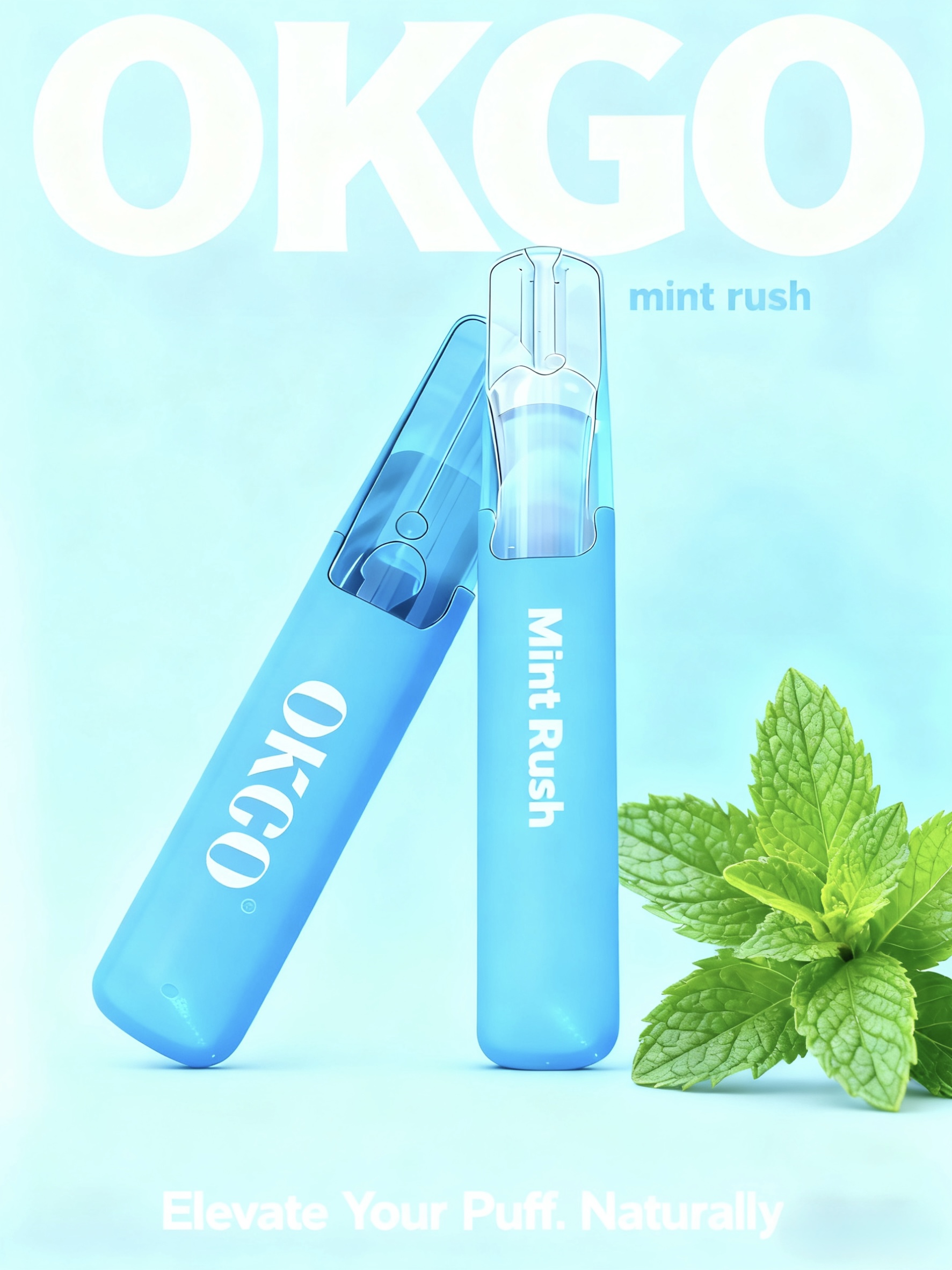 クラウン バー OKGO 6500 Puffs ミントラッシュ