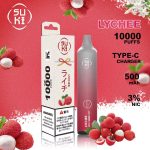 SUKI 10000 Puffs -ライチ- lychee- 10 pack