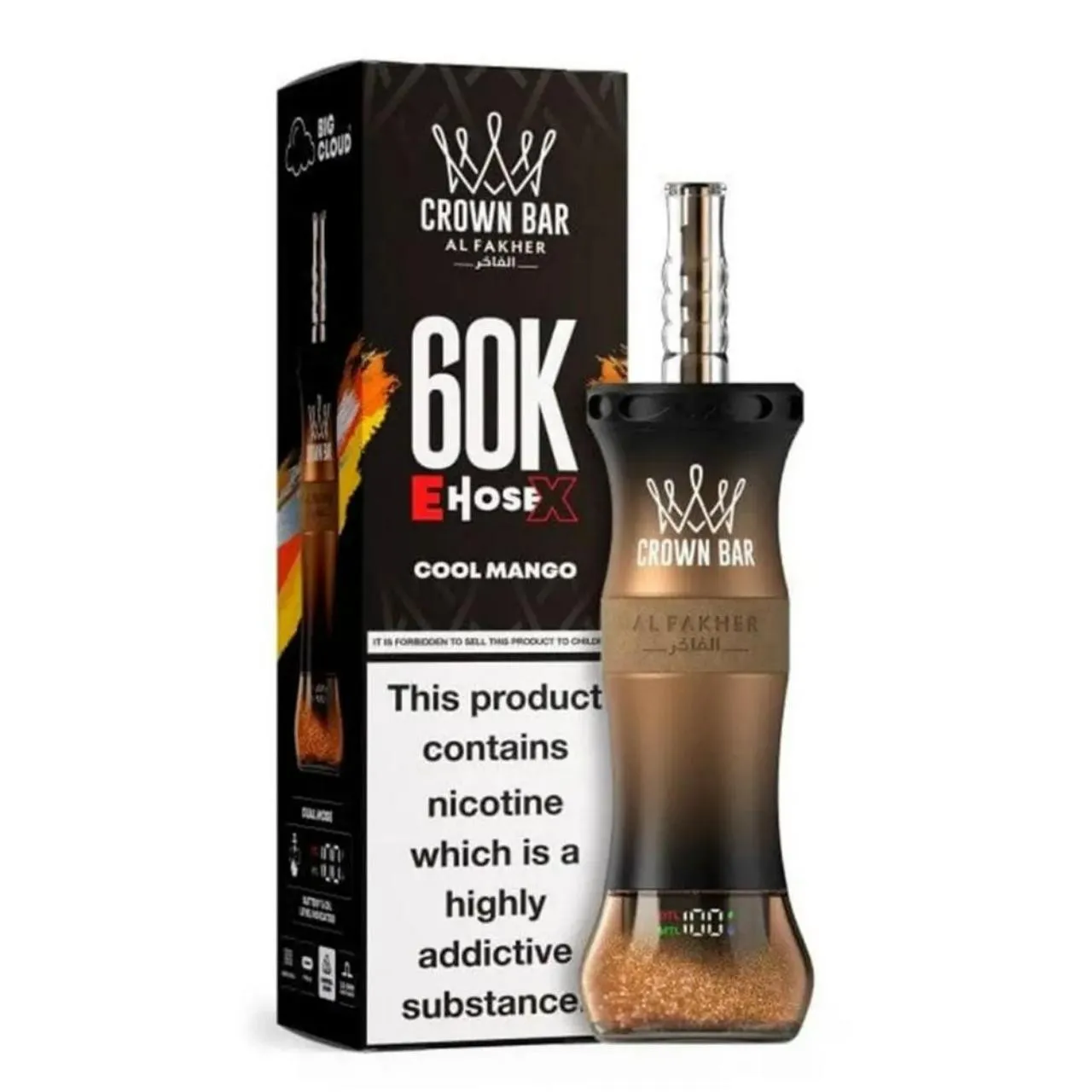 Al Fakher Crown Bar E Hose X 60k Puffs-10パック以上 - 画像 (23)