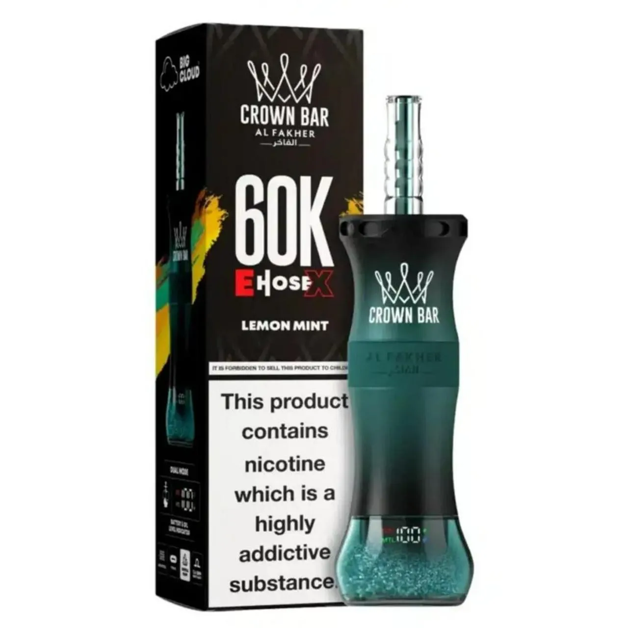 Al Fakher Crown Bar E Hose X 60k Puffs-10パック以上 - 画像 (20)