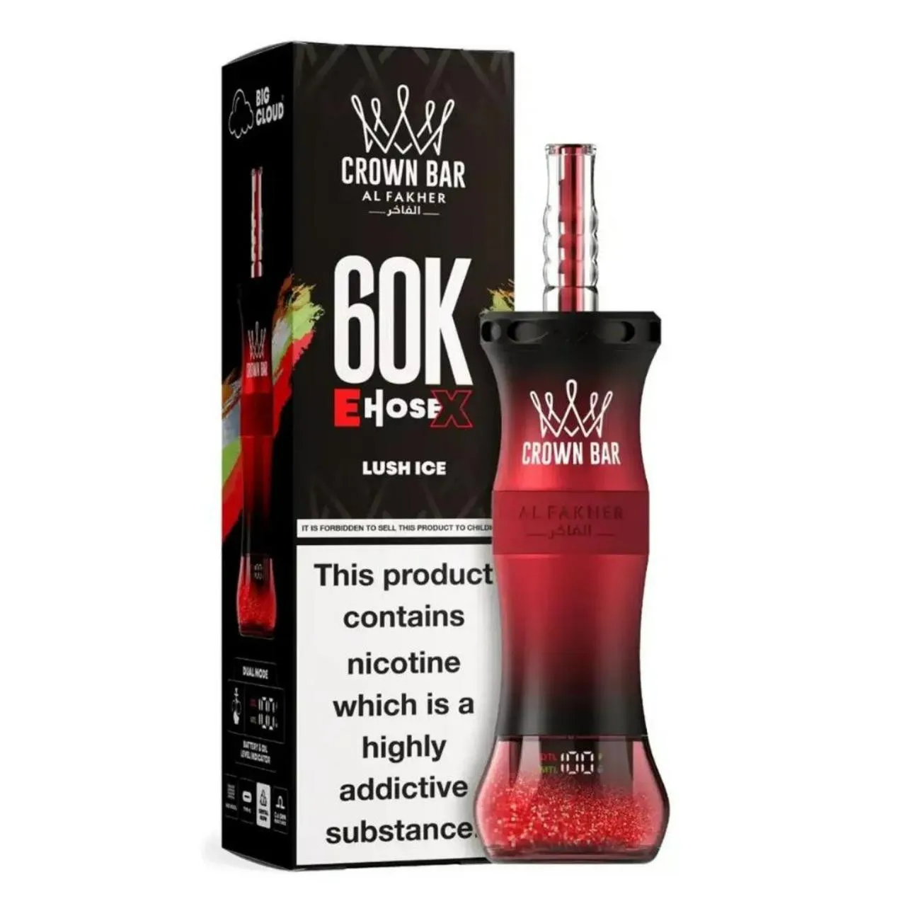 Al Fakher Crown Bar E Hose X 60k Puffs-10パック以上 - 画像 (19)