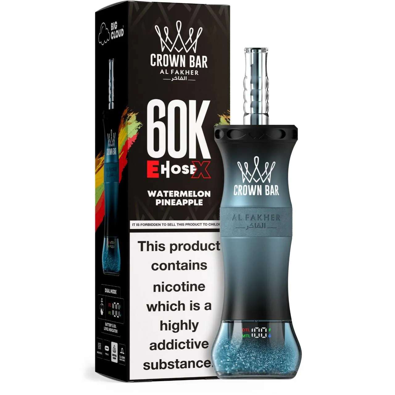 Al Fakher Crown Bar E Hose X 60k Puffs-10パック以上 - 画像 (10)
